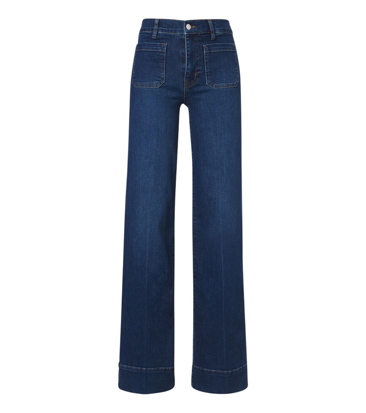 Photo: Frame Slice wide-leg jeans