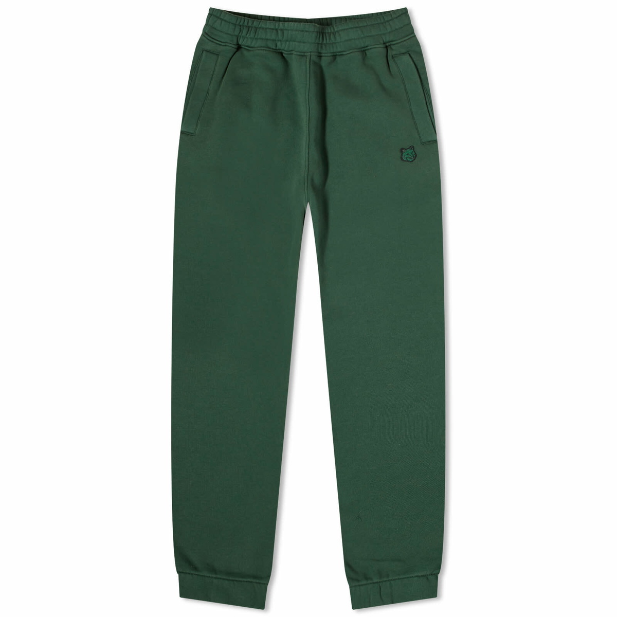 Maison Kitsuné Men's Tonal Fox Head Patch Comfort Jog Pants in Bottle ...