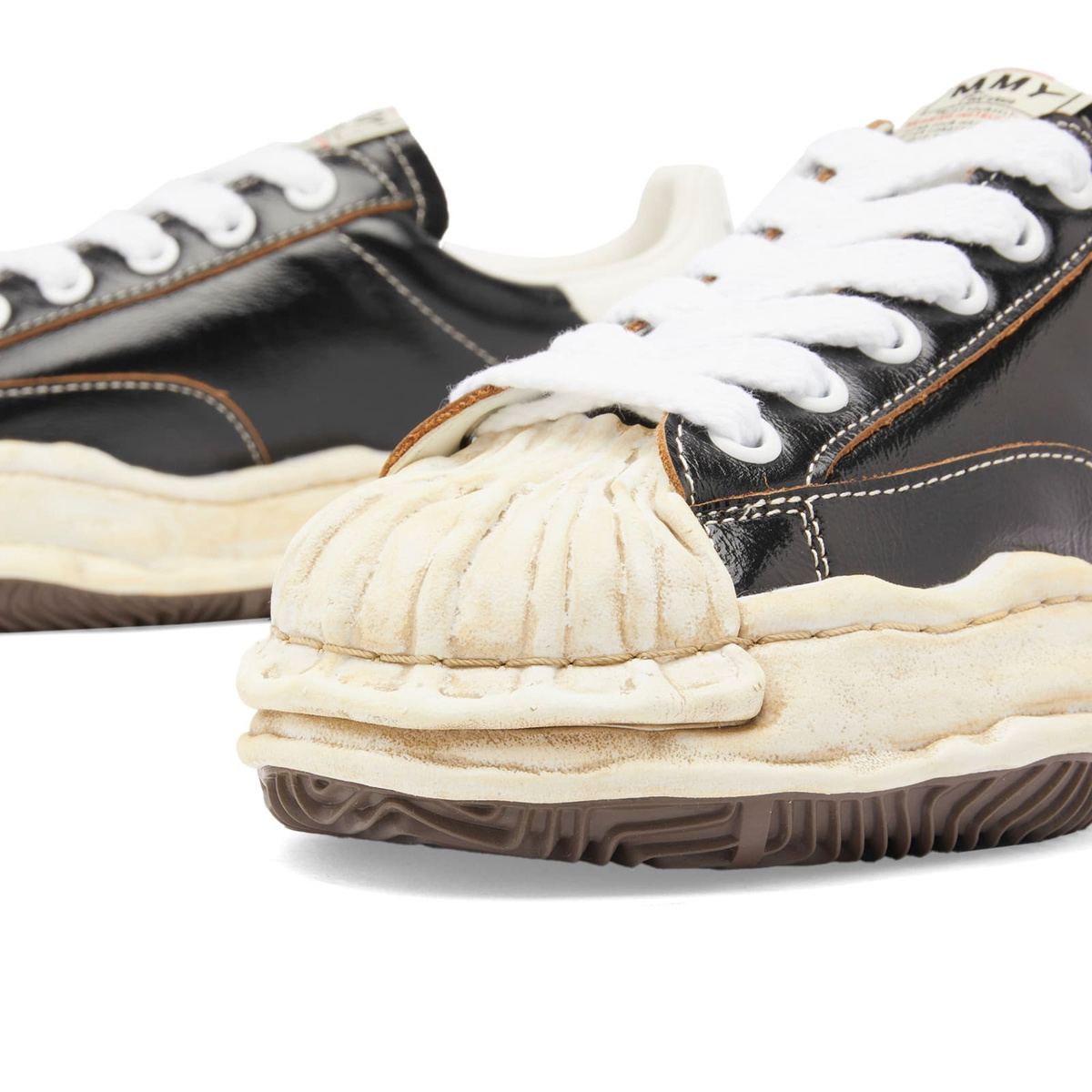 Maison MIHARA YASUHIRO Blakey Original Sole Wrinkled Leather in Black