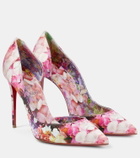 Christian Louboutin Iriza floral crêpe satin d'Orsay pumps