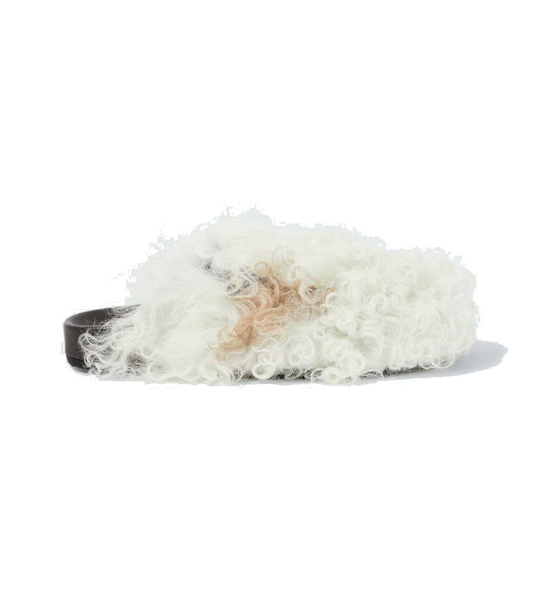 Alanui The Journey shearling-lined suede mules Alanui