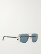 Matsuda - Aviator-Style Gold-Tone and Acetate Sunglasses
