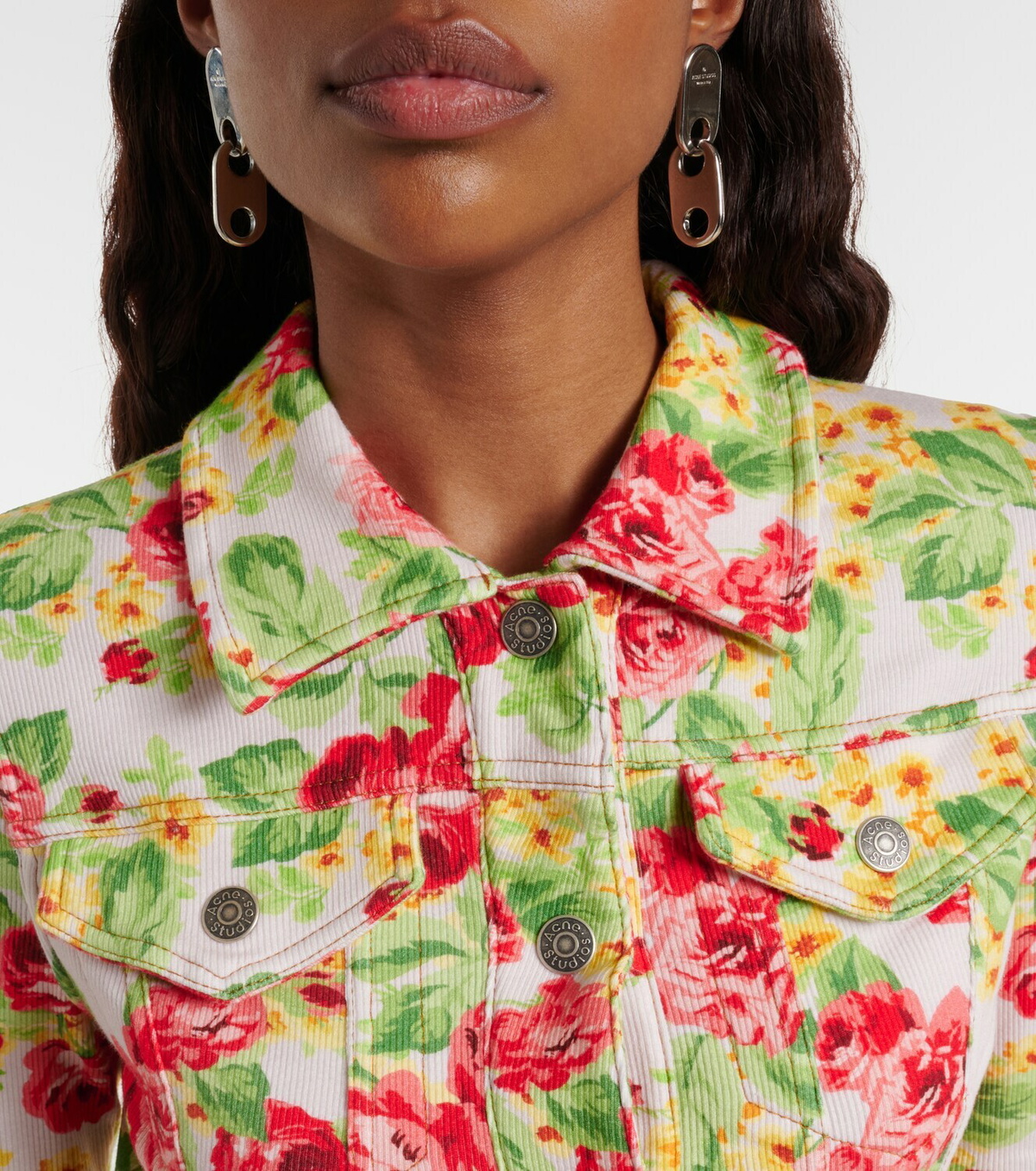Acne Studios Ojalva floral denim jacket