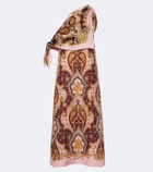 Alémais Porter printed one-shoulder maxi dress