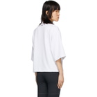 Pyer Moss White Mock Neck Ponte T-Shirt