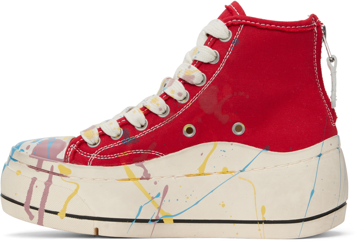 R13 Red Kurt High Top Sneakers
