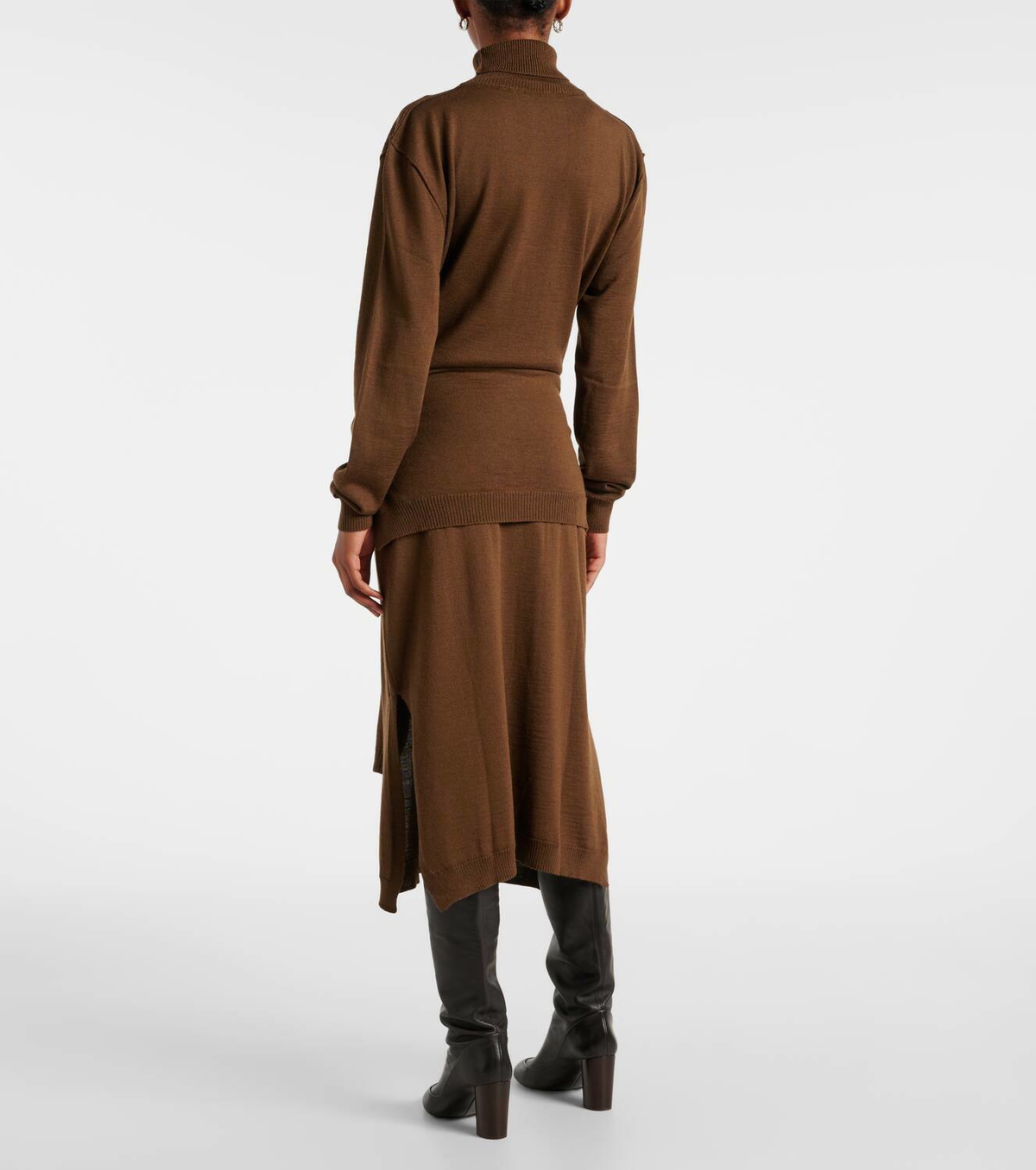 Lemaire Trompe L'il knitted midi dress Lemaire