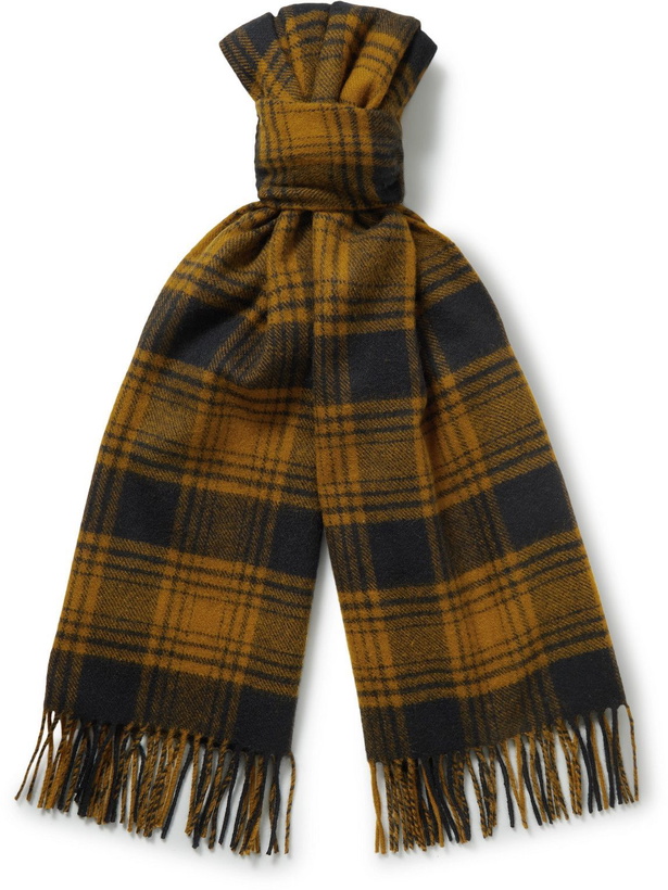 Photo: Filson - Appalachian Fringed Checked Wool Scarf