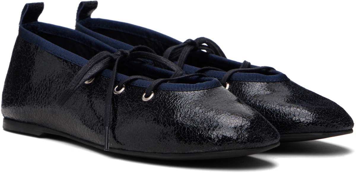 Paloma Wool Navy Pina Ballerina Flats