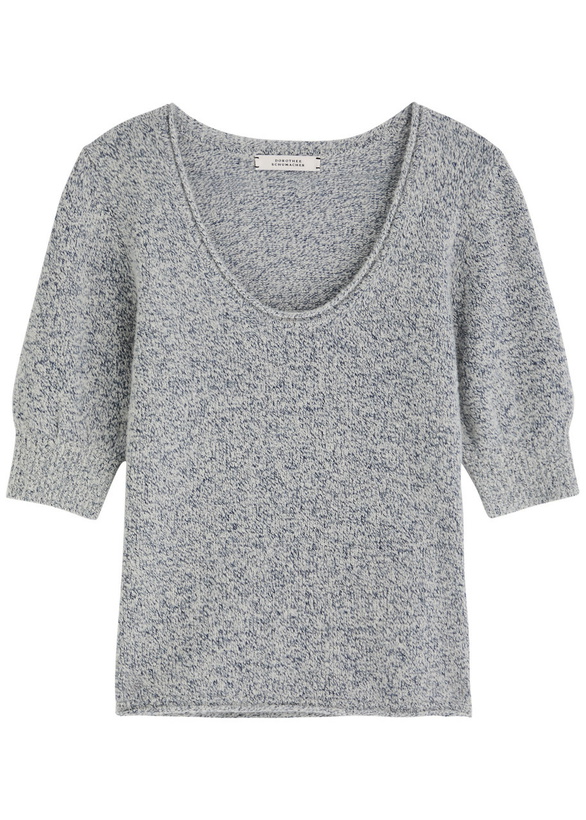 Photo: Dorothee Schumacher Luxury Delight Cashmere-blend top Blue