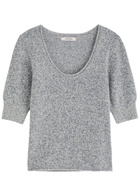 Dorothee Schumacher Luxury Delight Cashmere-blend top Blue