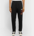 Heron Preston - NASA Printed Fleece-Back Cotton-Jersey Sweatpants - Black