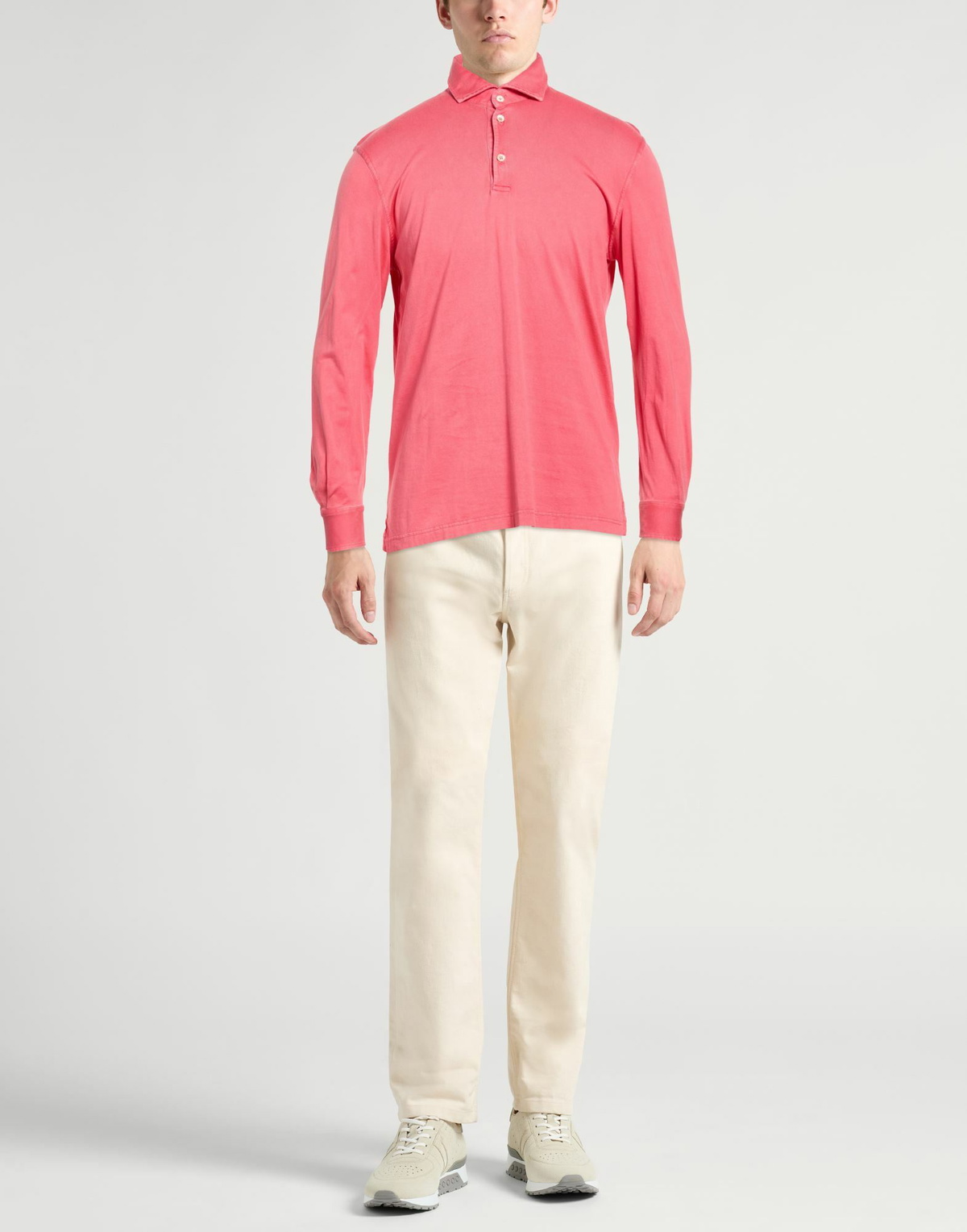 Fedeli Mens Polo shirt in Pink