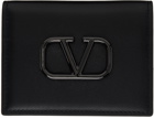 Valentino Garavani Black Hardware Card Holder