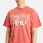 Aries Men's Sunbleached Cola T-Shirt in Red