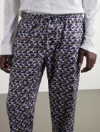 Zimmerli - Printed Cotton-Sateen Pyjama Trousers - Blue