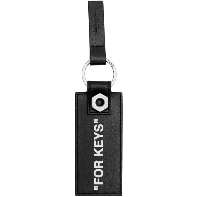 Photo: Off-White Black Quote Keychain