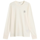 Moncler Men's Long Sleeve Cotton T-Shirt in White