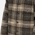 Universal Works Men's Check Wool Cabin Jacket in Brown