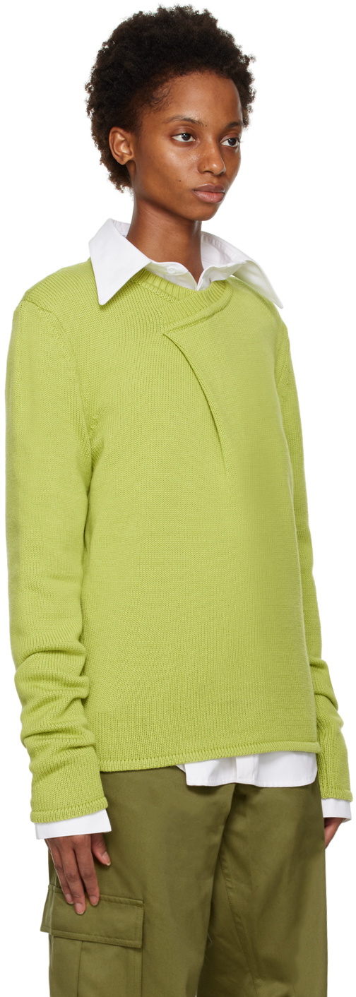 Bianca Saunders Green Tun Over Sweater