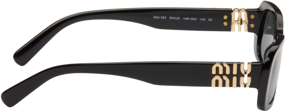 Miu Miu Eyewear Black Glimpse Sunglasses Miu Miu
