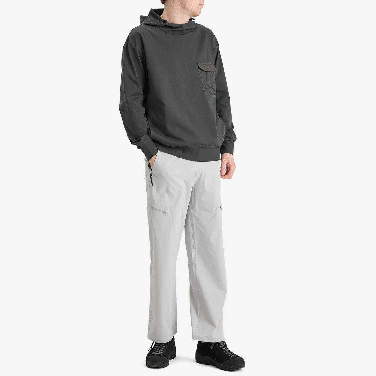 Snow Peak Men's Insect Shield Hoodie in Charcoal