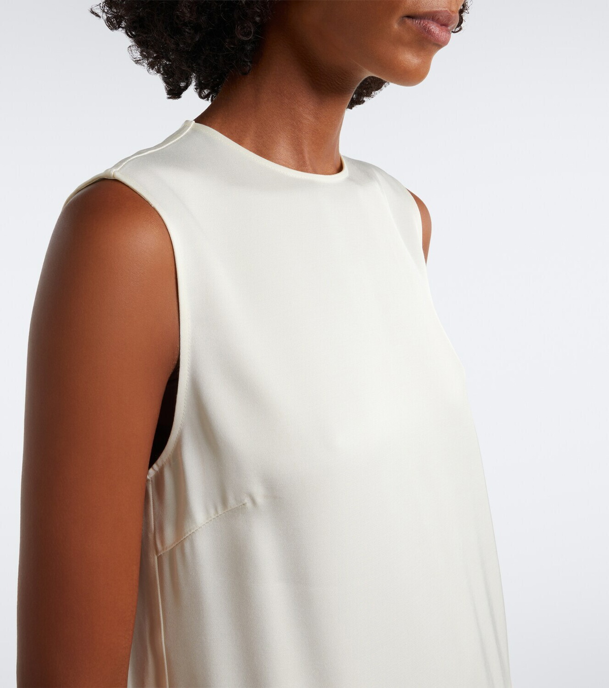 Loulou de Saison Sonia feather-trimmed midi dress