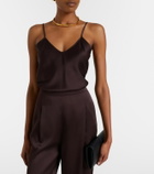 Max Mara Crêpe satin camisole