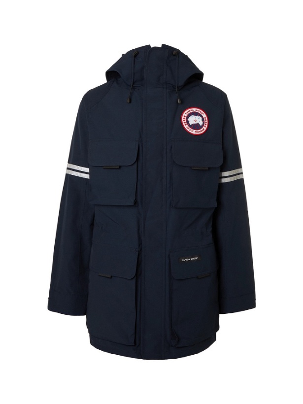 Photo: CANADA GOOSE - Science Research Arctic Tech Hooded Down Parka - Blue