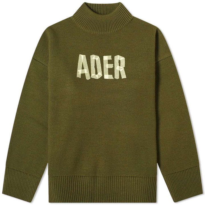 Photo: ADER error Oversized Tape Logo Crew Knit