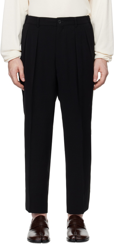 Photo: RAINMAKER KYOTO Black Shirring Trousers