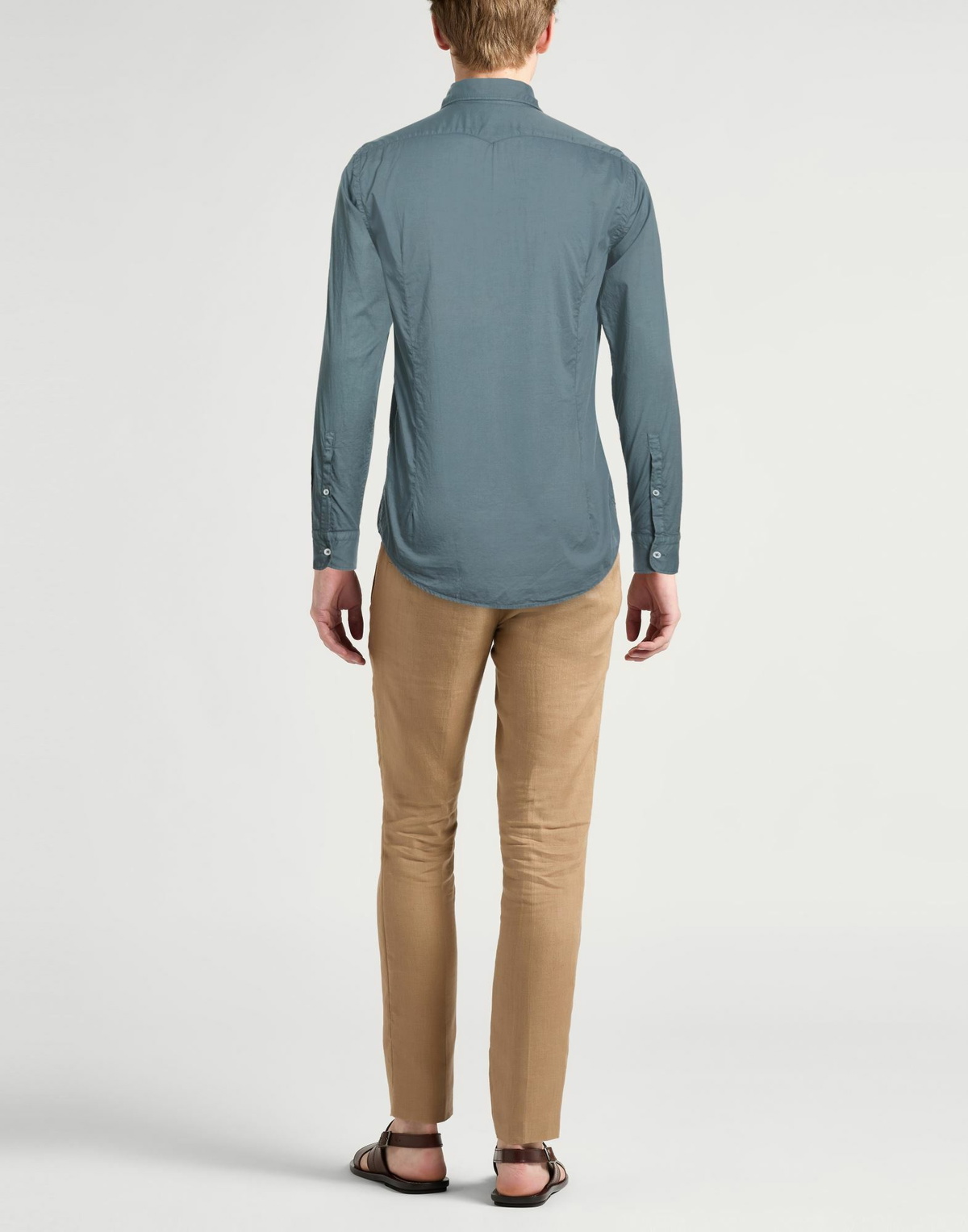 Massimo Alba Mens Shirt Slate in Blue