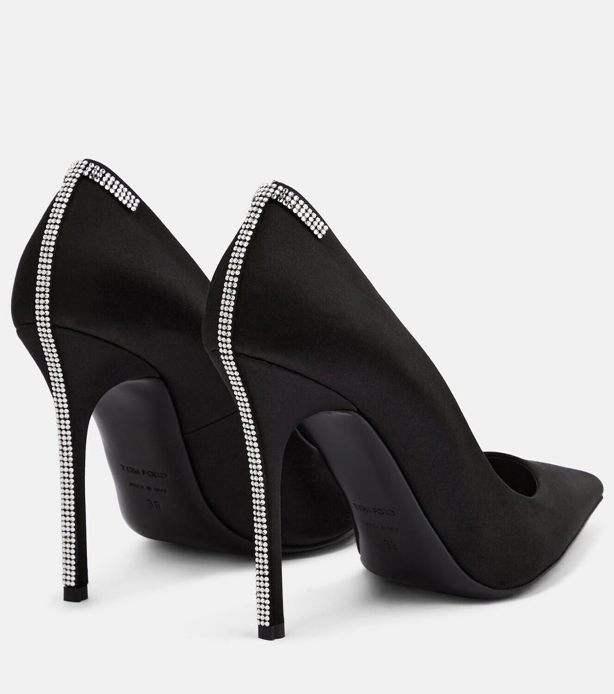 【Tom Ford】 Tクリスタル-embellishedサテンパンプス Tom Ford】 Tクリスタル-embellishedサテンパンプス (TOM FORD