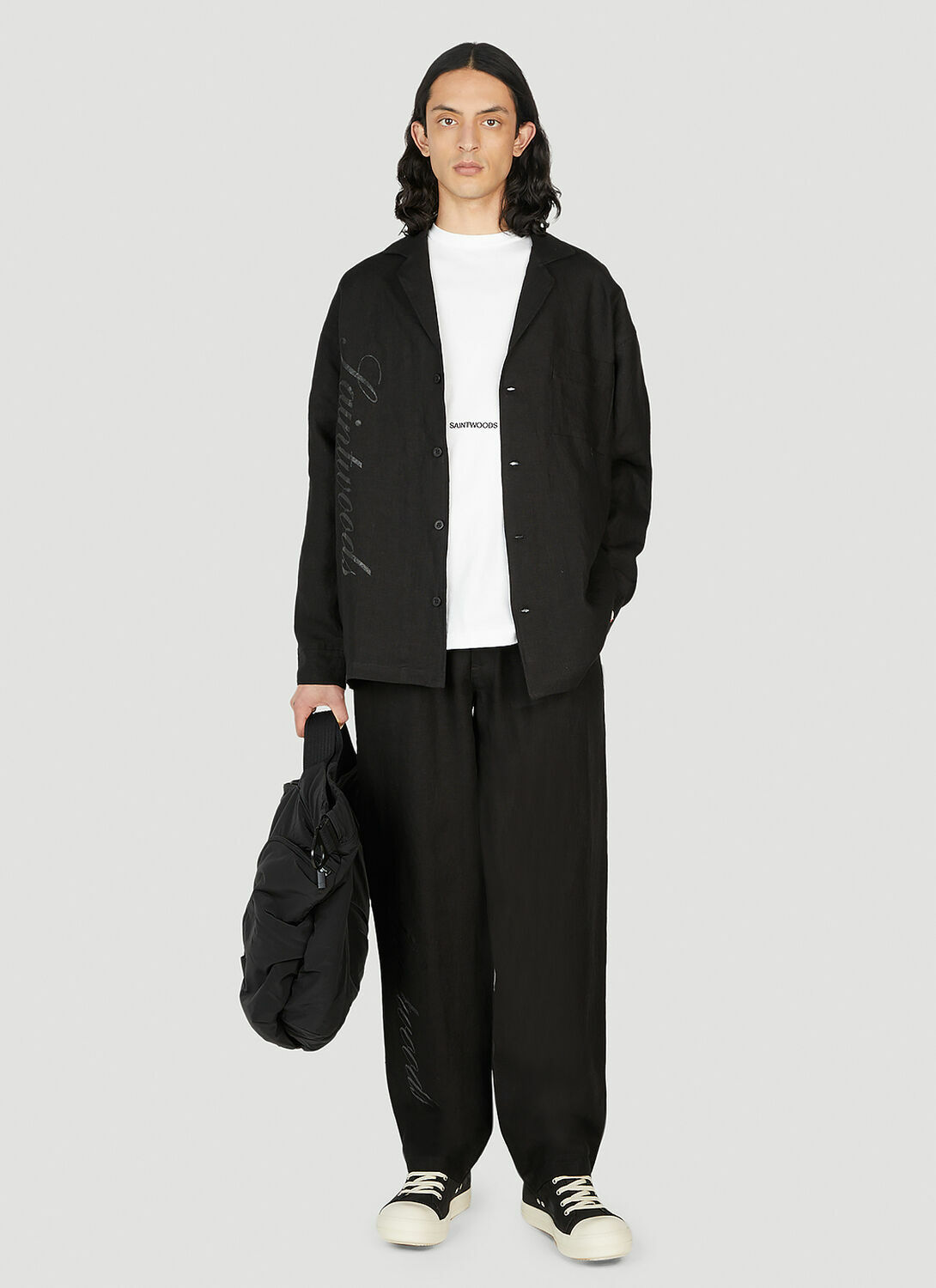 Saintwoods Logo Print Pyjama Pants