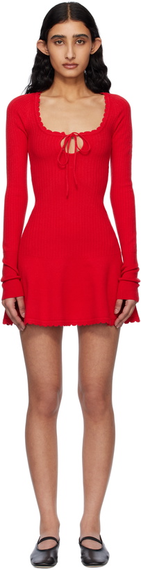 Photo: GUIZIO Red Evelyne Minidress