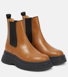 Ganni - Leather Chelsea boots
