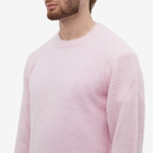 Comme des Garçons Homme Plus Men's Brushed Mohair Crew Knit in Pink