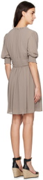 See by Chloé Purple Pleated Midi Dress