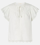 Ulla Johnson Effie embroidered cotton top