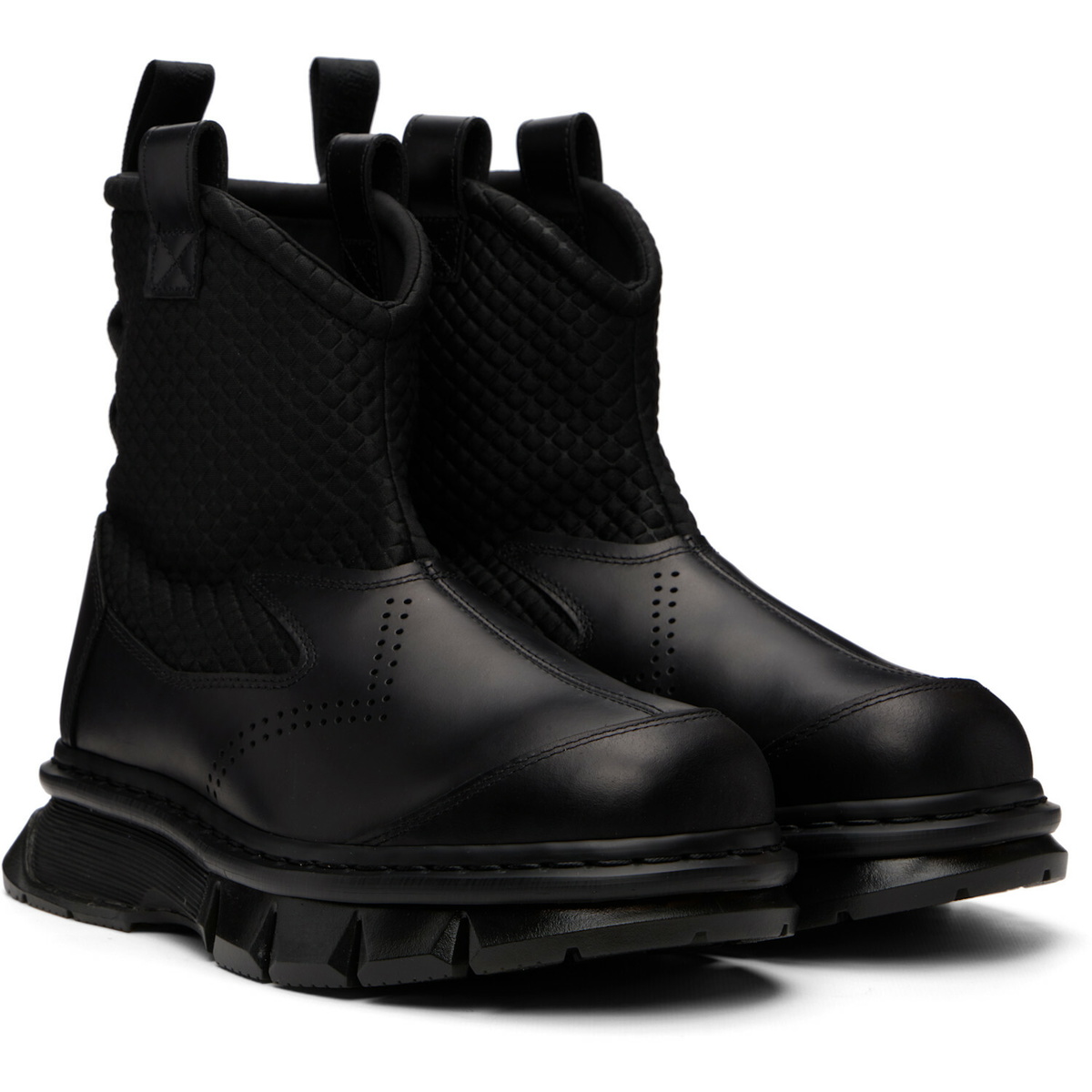 Dr. Martens Black Qubist Rigger Boots