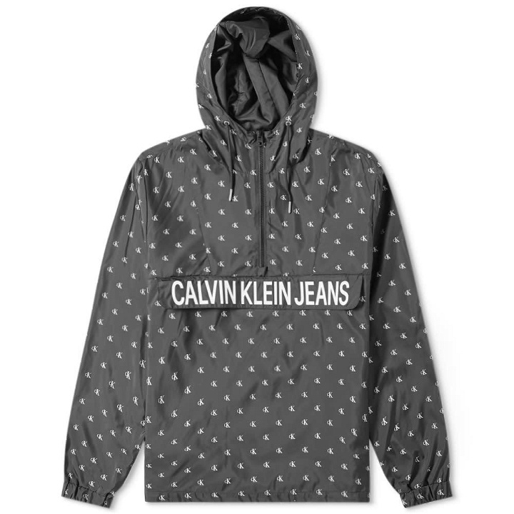 Photo: Calvin Klein Monogram AOP Nylon Popover Jacket