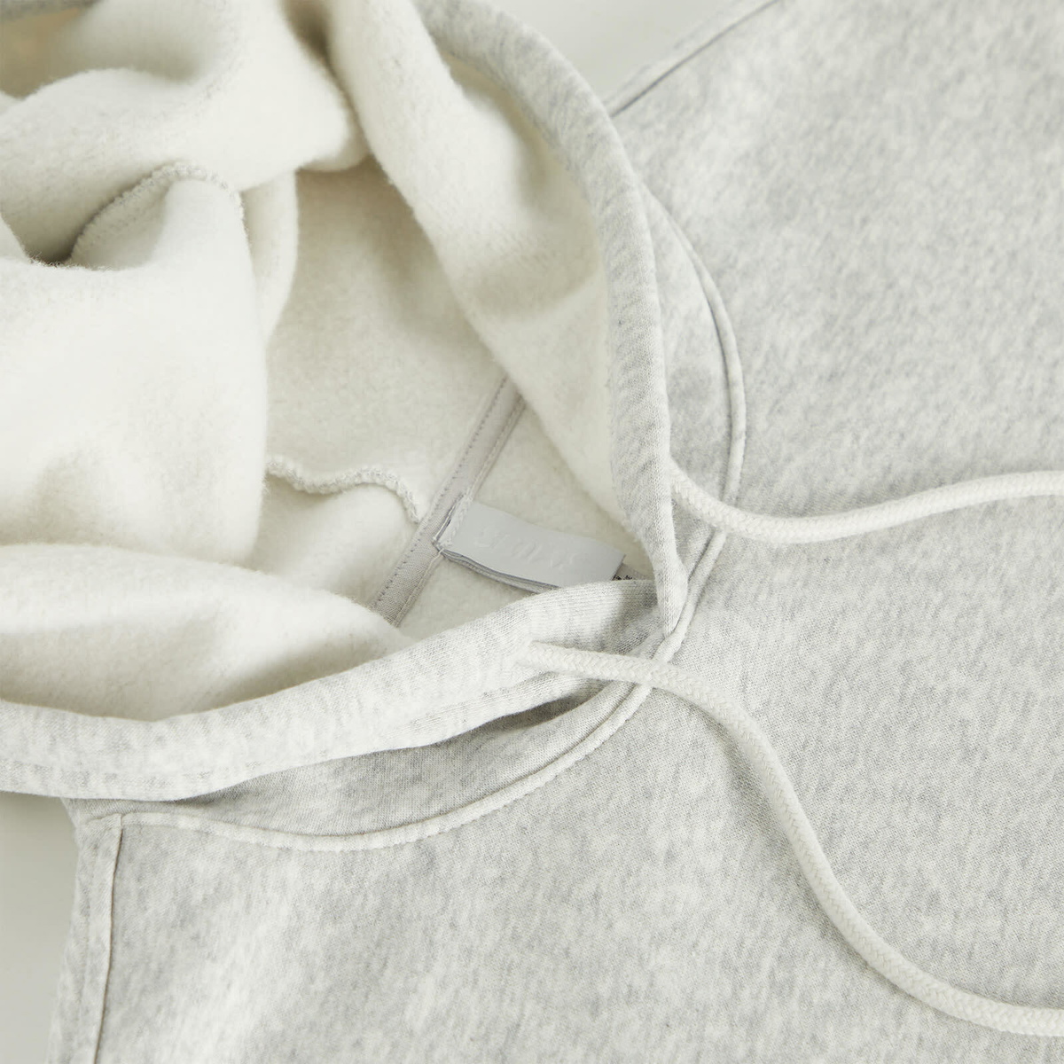 SKIMS Men's Hoodie in Light Heather Grey