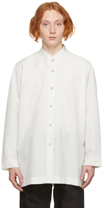Photo: Homme Plissé Issey Miyake White Packable Long Shirt