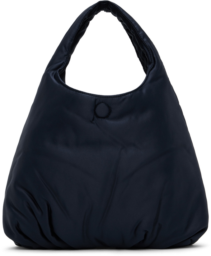 Photo: AMOMENTO Navy Silky Padded Bag