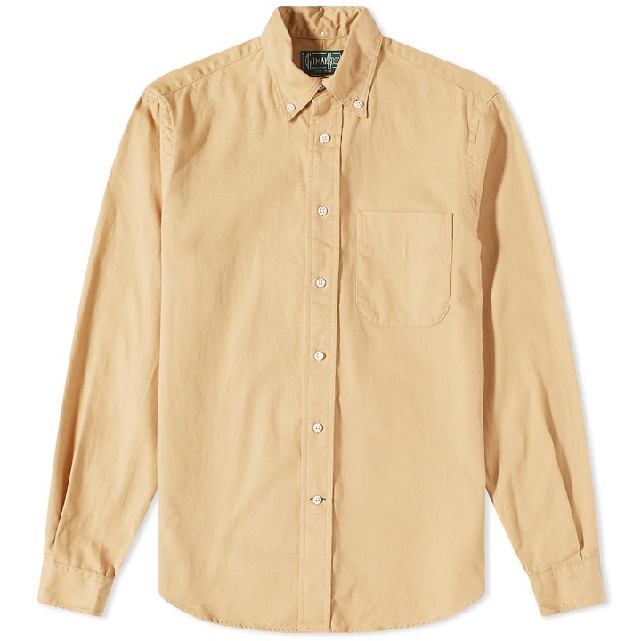 Photo: Gitman Vintage Men's Button Down Overdyed Oxford Shirt - END. Excl in Toast
