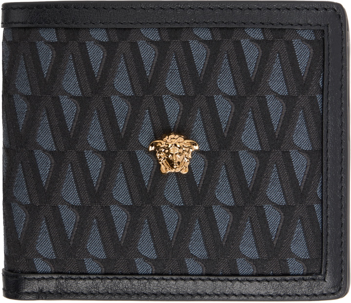 Photo: Versace Black 'La Medusa' V Jacquard Wallet