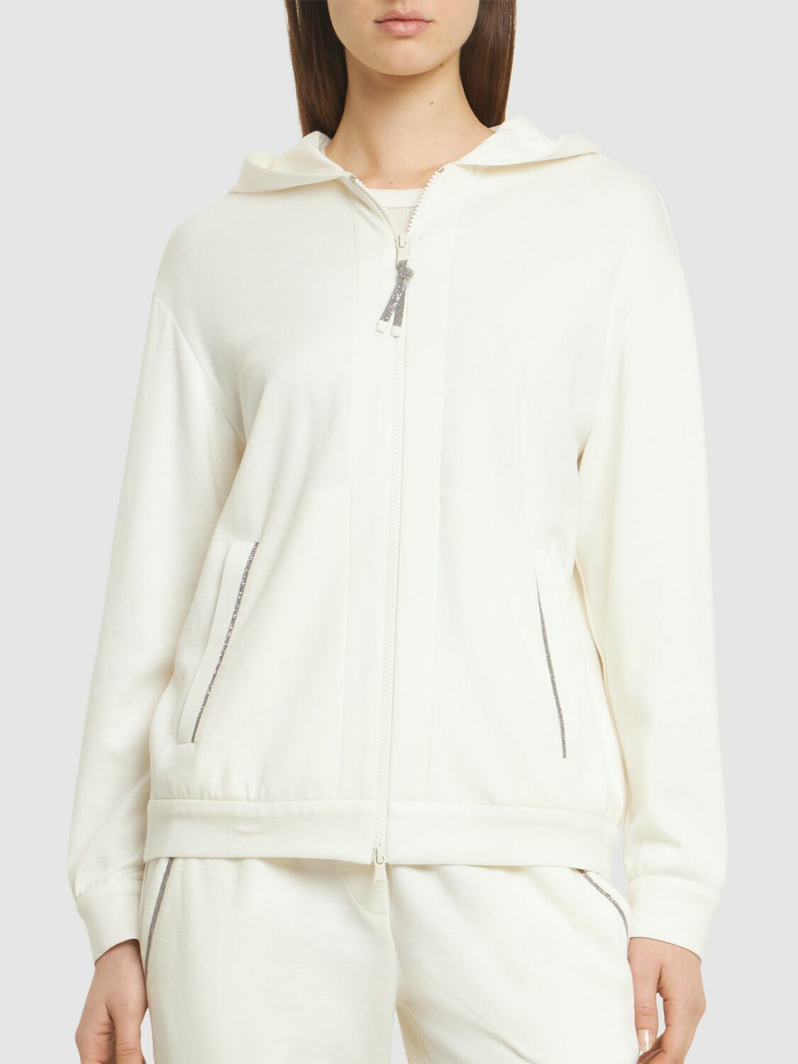 BRUNELLO CUCINELLI Cotton Blend Sweatshirt Hoodie Brunello