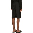 Valentino Black Mohair Bermuda Shorts