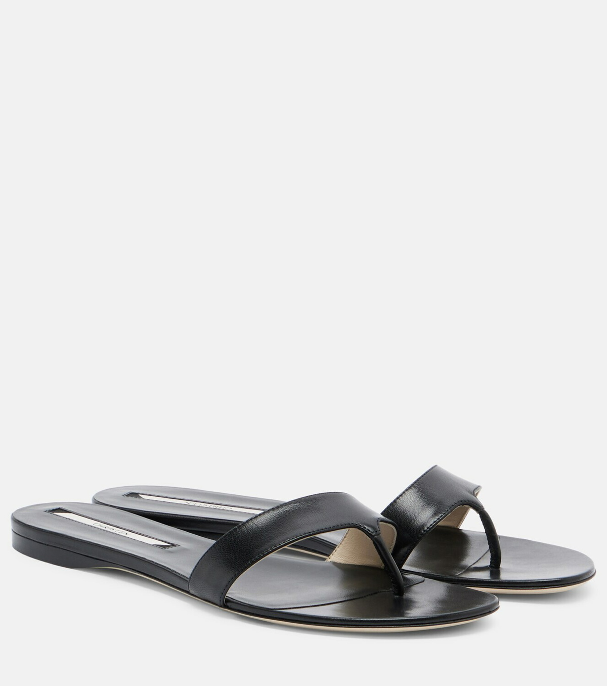 Christen Helix leather thong sandals