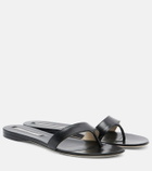 Christen Helix leather thong sandals